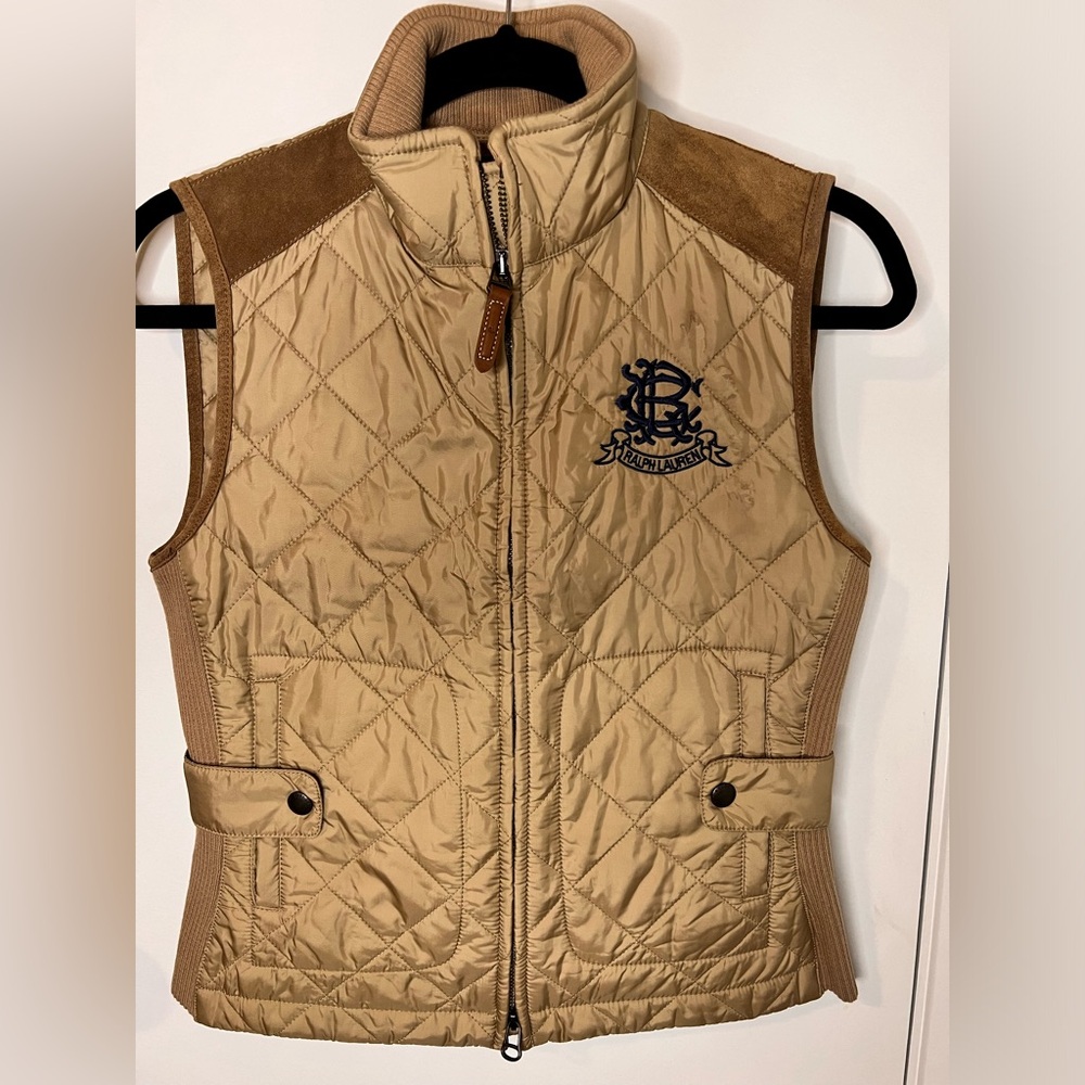 Ralph Lauren Vest with Suede Accents Size S